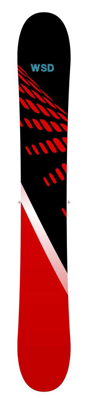 WSD Red dots wide skiboards 2021